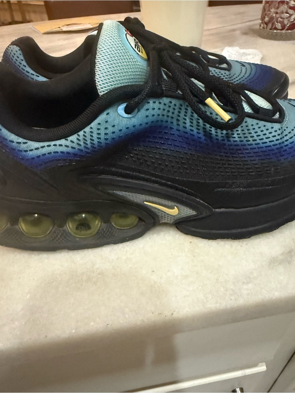 Nike AirMax Dn Blue Gradient Mesh Sneakers